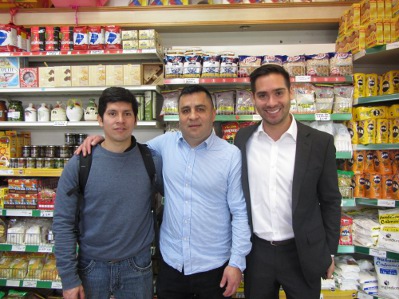 David, Cesar and Juan Carlos at the Chatica shop